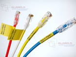 Наклейки желтого цвета для маркировки кабеля c D от 3 до 18 мм. или пучка кабелей, под печ - фото 5