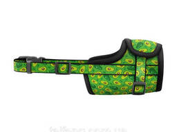 Намордник для собак пластиковый фастекс Waudog Nylon Авокадо О 25-34 см Разноцветный