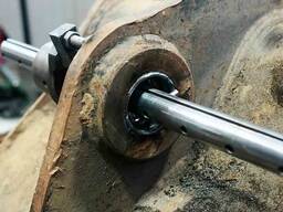 Ремонт стріли екскаватора з виїздом - розточка і наплавка отворів під пальці