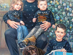 Заказать портрет с фотографии. Портрет по фотографии маслом на холсте