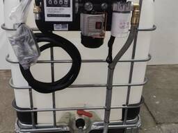 МініАЗС на єврокуб для дизельного палива бензину масел 220В, 12В, 24В