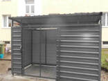 Навіс для сміттєвих баків з розсувними дверима ТПВ - фото 1