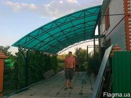 Навесы, козырьки из поликарбоната в Херсоне