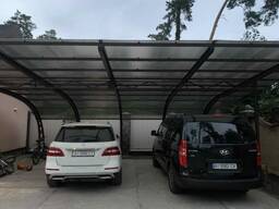 Навіс для авто. Автонавіси. Накриття для авто металеве. Київська область