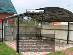 Навіс на замовлення. Монтаж навісів.