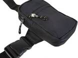 Небольшая нагрудная сумка, слинг для смартфона, телефона LS черный - фото 6