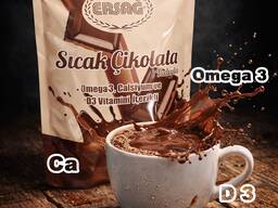 New. Hot Chocolate гарячий шоколад Омега-3, Са, вітамін D3 Ersağ 4050