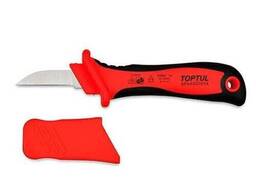 Нож кабельный диэлектрический Toptul 1000V VDE SFAA5020V4