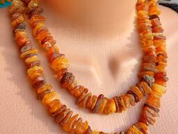 Нитка натурального бурштину, янтарная нить 1 метр