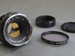 Объектив #2 Canon FD 50mm/1.8 металлический Ф52мм на полный кадр 24x36mm