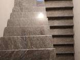 Облицовка лестниц мрамором, гранитом, кварцем - фото 2