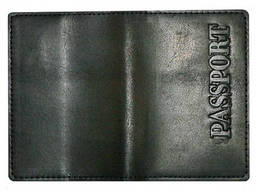 Обложка на паспорт (натур. кожа, черн. )