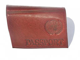 Обложка на Pasport (натур. кожа, коричневая)
