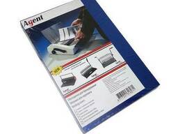 Обложки для переплета А4, 200 мк. , прозрачные синие-100шт