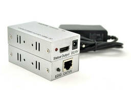Одноканальный активный удлинитель HDMI сигнала по UTP кабелю. Дальность передачи: до. ..