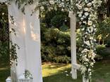 Оформлення фону молодих, декор на весілля - фото 2