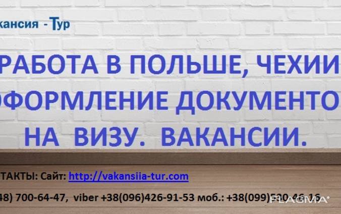 Оформление документов для открытии рабочей визы.