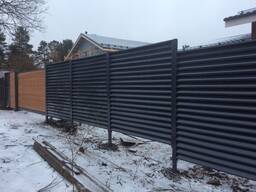 Встановлення огорожі/воріт, монтаж огорожі, металевий паркан