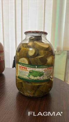 Огірки консервовані 3,0 л