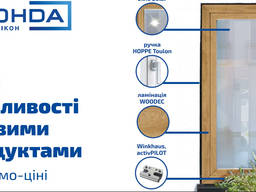 Економ Вікна Vertical Вікно Профільна Система від Віконда Балкн
