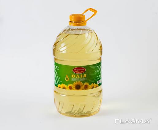 Олія соняшникова, раф/дез, виморожена, марки "П", Тм "Мудрий вибір" 5л.