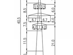 Опоры 2П220-2т-5,0; 11,5 Опоры 2П220-2т-5,0; 11,5