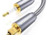 Оптический аудиокабель Soundfam Toslink — Mini Toslink для саундбара. - фото 3