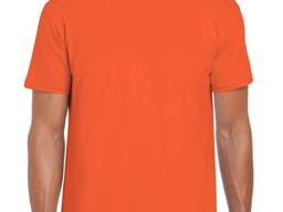 Оранжевая однотонная футболка мужская оранжевые футболки оптом