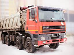 Вывоз земли глины и других стройматериалов, Аренда самосвала DAF