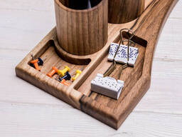 Органайзер з дерева для канцелярії ecoWalnut