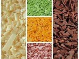 Осколки шоколадные, цветные