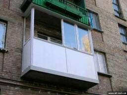 Остекление балкона раздвижными рамами