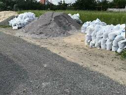 Отсев Песок мытый Щебень Цемент в мешках пісок щебінь