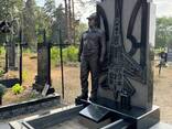 Пам'ятник загиблого льотчика, виготовлення надгробків та скульптур для загиблих військових - фото 1