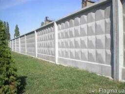 Забор железобетонный