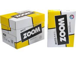 Папір А4 ZOOM/80 є в наявності продаж від 5 ящиків