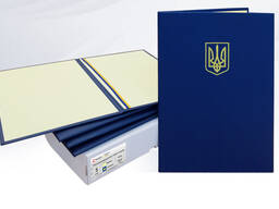 Папка для документов с гербом Украины.