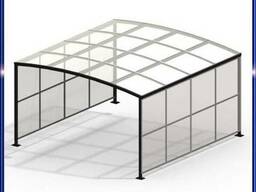 Павильон, навес, парк-бокс для хранения и парковки тележек