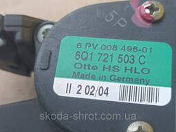 Педаль газа, акселератора 6Q1721503C Шкода Октавия, Фабия, Поло