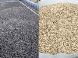 Пелети з дерева та лушпиння без домішок