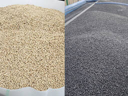 Пелети з лушпиння та дерева