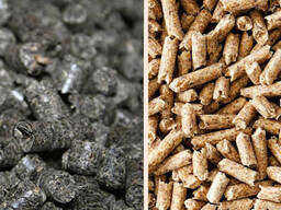 Пеллети з лушпиння та з дерева