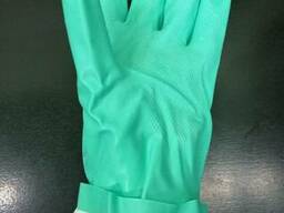 Перчатки нитриловые -химически стойкие 30см