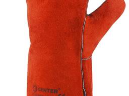 Перчатки сварщика с крагами спилковые, из высококачественного термостойкого спилка КРС