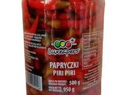 Перчики пири-пири острые консервированные Luxeapers papryczki piri piri 950/500 г.