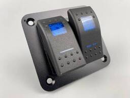 Перемикач на 2 кнопки ON-OFF з підсвіткою 12/24V