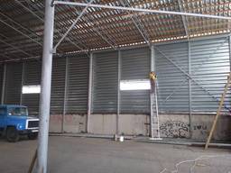 Замена кровли на складах, ангарах.