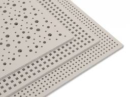 Перфорированный гипсокартон с квадратной, круглой отверстием