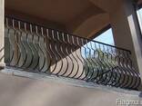 Перила кованные металлические для лестниц и балконов поручні