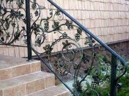 Перила с нержавейки, ковки.